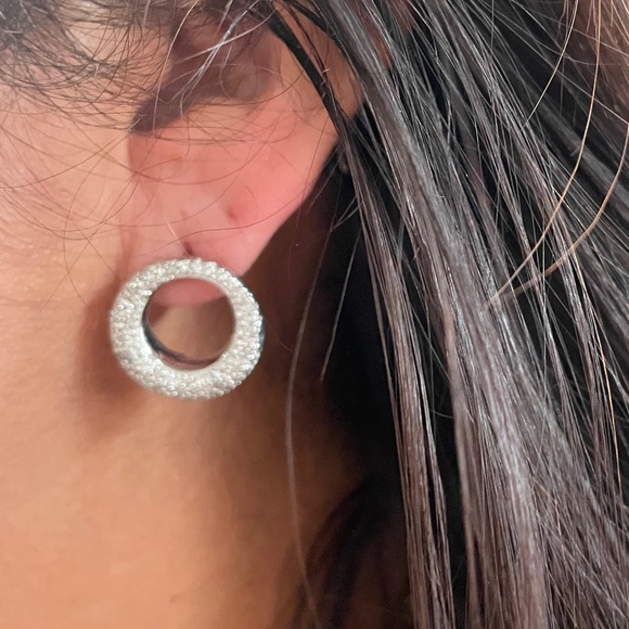 Silver Round Cluster CZ - Picture 6 of 7